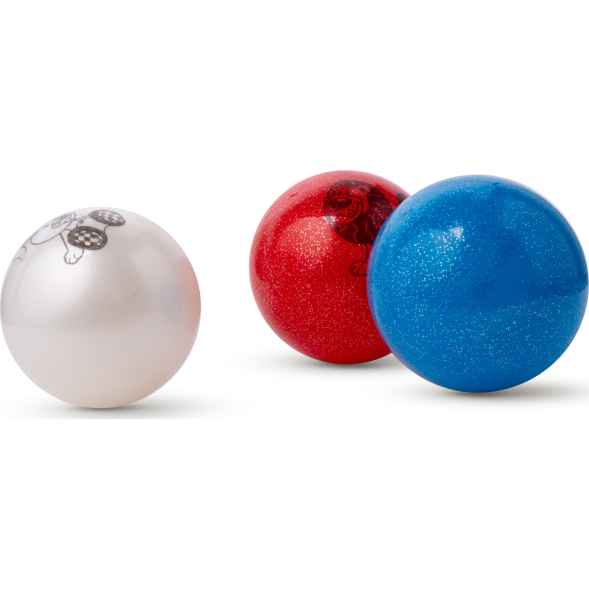 Набор детских мячей, MD-TR, диаметр 10 см, в комплекте 3 шт, белый, красный, синий