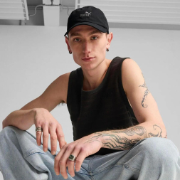 Бейсболка PUMA ESS Elevated BB Cap, 02598301, 100% хлопок, черный