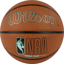 Мяч баск. WILSON NBA Forge Plus Eco BSKT, WZ2010901XB7, р.7, PU, бутиловая камера, коричневый