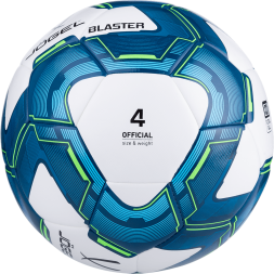 Мяч футзальный JÖGEL Blaster №4, белый/синий/голубой