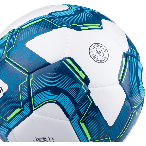 Мяч футзальный JÖGEL Blaster №4, белый/синий/голубой