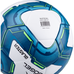 Мяч футзальный JÖGEL Blaster №4, белый/синий/голубой
