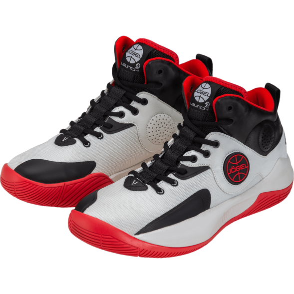 БЕЗ УПАКОВКИ Кроссовки баскетбольные JÖGEL Launch MID, White/black/red