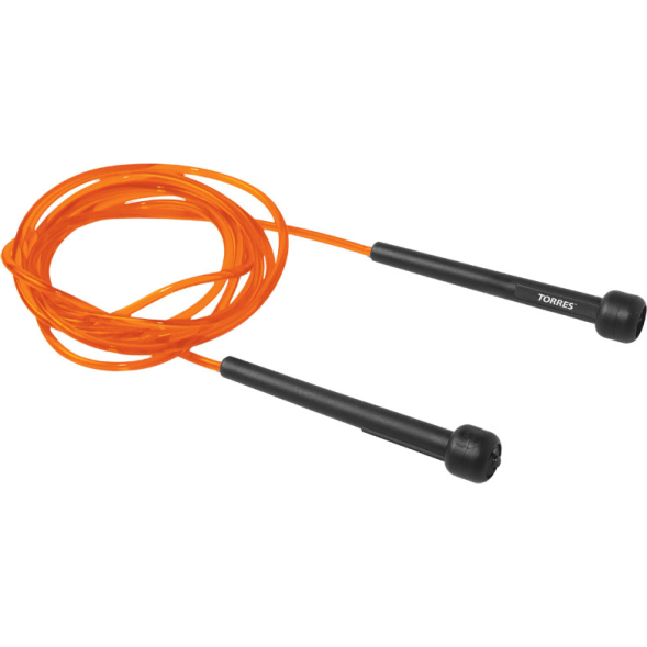 Скакалка TORRES AL1001, трос из ПВХ, оранжевая