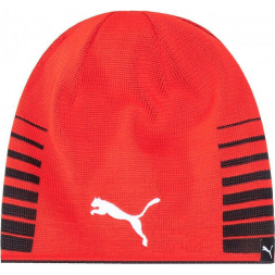 Шапка PUMA LIGA Reversible Beanie, 02235701, 100% полиэстер, двустор, черно-красный