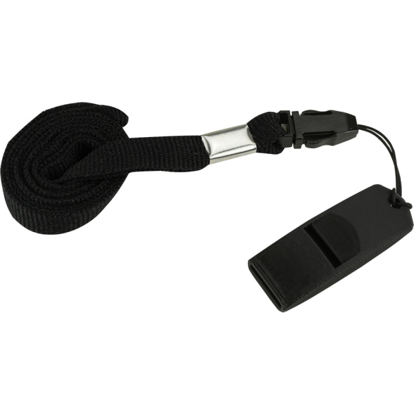 Свисток тренировочный JUMPfs, FS-BK, пластик, без шарика, черный