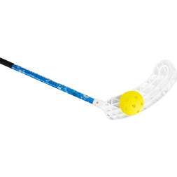 Клюшка для флорбола детская (4.5-6 лет) RealStick KIDSCAMP 65 см (рост 110-120 см) с мячом, MR-KF-KC65L, левый загиб