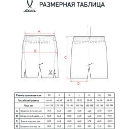 Шорты тренировочные без карманов JOGEL PREMIER PerFormDRY Training Shorts, темно-серый