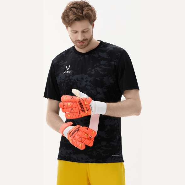 Перчатки вратарские JOGEL Legend UL4 Roll Negative, коралловый