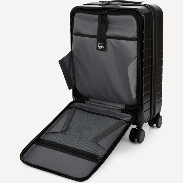 Чемодан для ручной клади JOGEL ESSENTIAL Carry on Spinner, черный