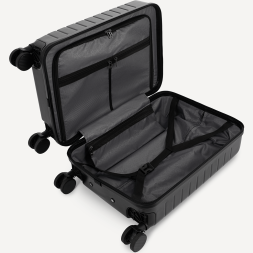 Чемодан для ручной клади JOGEL ESSENTIAL Carry on Spinner, черный