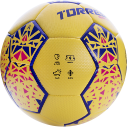 СЦ*Мяч футб. TORRES Bravo-4, F324114, р.4, ПУ, 4 сл, 32 п, гибрид.сшивка, желтый