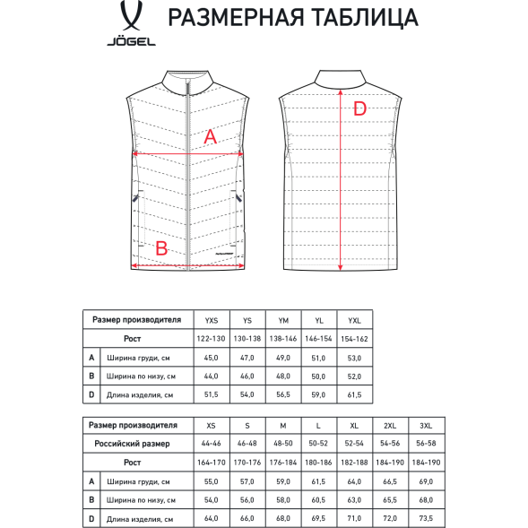 Жилет утепленный JOGEL ESSENTIAL PerFormPROOF Light Padded Vest, черный