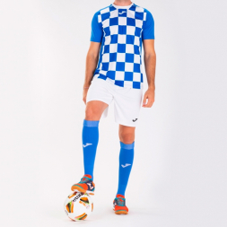 Футболка игровая JOMA с коротким рукавом FLAG II Синий-белый