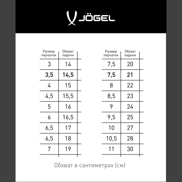 Перчатки вратарские JOGEL ONE Wizard CL3 Flat