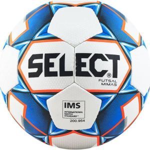 Мяч футзальный Select FUTSAL MIMAS (артикул: 852608-003) бел/син/оранж, размер 4, IMS