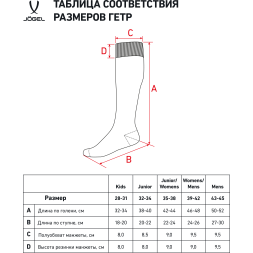 Гетры футбольные JOGEL Match Socks, гранатовый