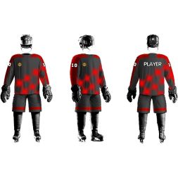 Хоккейное джерси ЭКИПО - Красно-серый