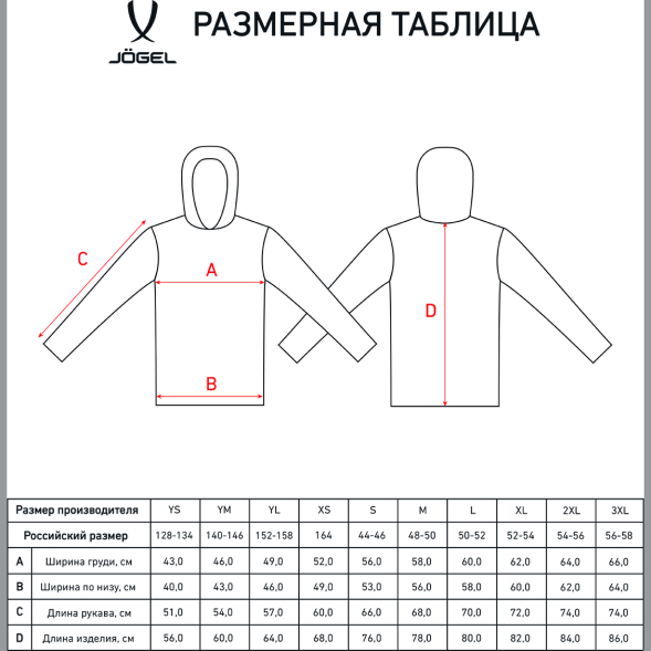 Куртка ветрозащитная JOGEL DIVISION PerFormPROOF Shower Jacket, темно-синий