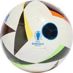 Мяч футзал. ADIDAS Euro 24 Fussballliebe Training Sala IN9377, р.4, 18 пан., ПУ, руч.сш, мультиколор