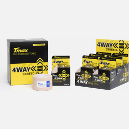 Тейп кинезиологический Tmax 4 WAY Biege (5 см x 5 м), 20211227, телесный