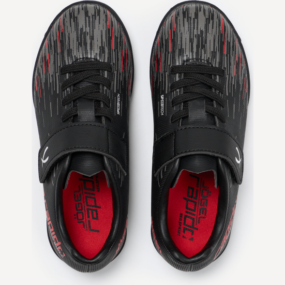 БЕЗ УПАКОВКИ Бутсы многошиповые JOGEL Rapido TF Black/grey, детский