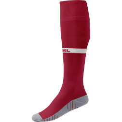 Гетры футбольные JOGEL CAMP ADVANCED SOCKS, гранатовый/белый