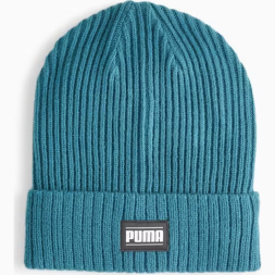 Шапка PUMA Ribbed Classic Cuff Beanie, 02403806, белый