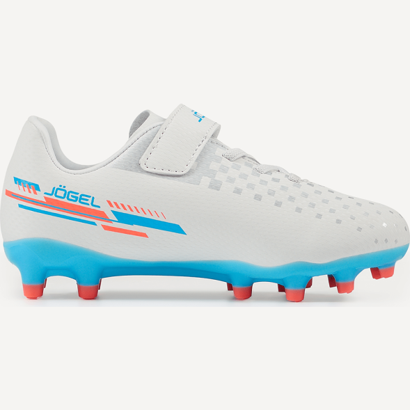 Бутсы футбольные JOGEL Evofly FG Talant White/blue, детский