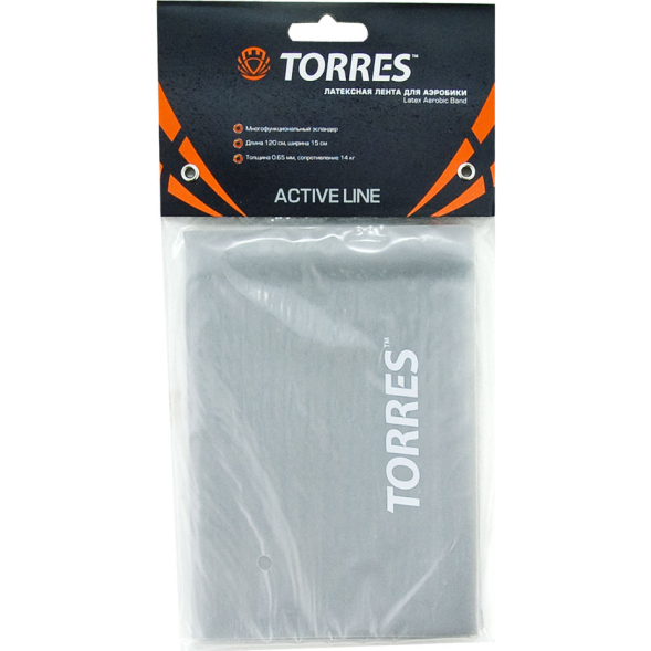 Эспандер латексная лента TORRES AL0019, размер 120х15 см, сопротивление 14 кг