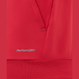 Джемпер тренировочный на молнии JÖGEL PREMIER PerFormDRY Training FZ Jacket, красный