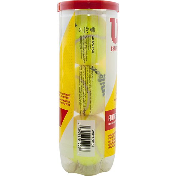 СЦ* Мяч теннисный WILSON Championship, WRT100101,пласт.банка 3 мяча,Н.ГЕРМЕТИЧНОСТЬ