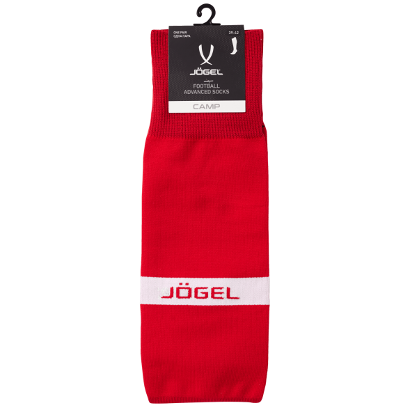 Гетры футбольные JOGEL CAMP ADVANCED SOCKS, красный/белый