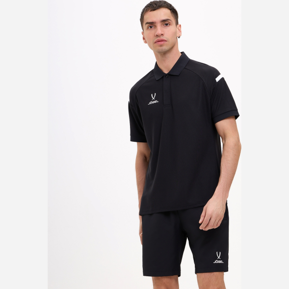Поло JOGEL CAMP 2 Poly Polo, черный