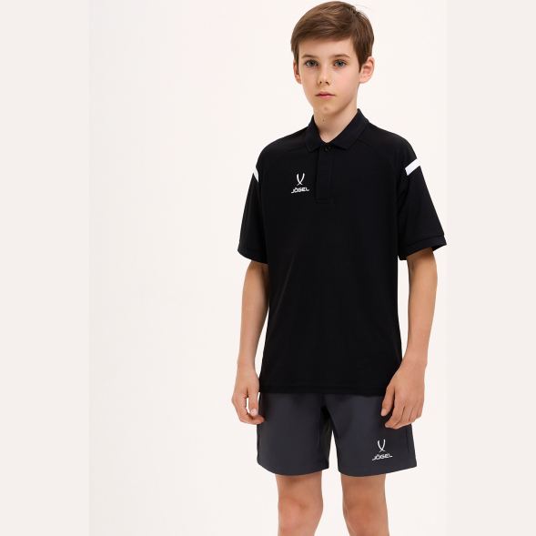 Поло JOGEL CAMP 2 Poly Polo, черный