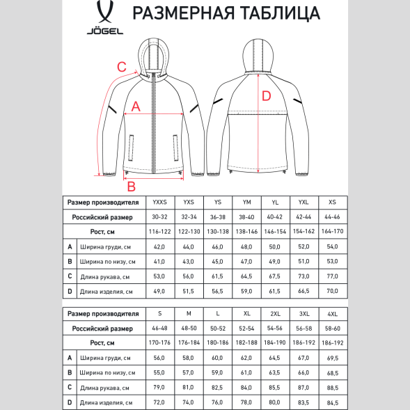 Куртка ветрозащитная JOGEL CAMP 2 Rain Jacket, синий