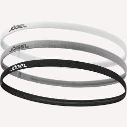 Резинки спортивные на голову JOGEL CAMP Training Headbands 3 Pack, черный/серый/белый