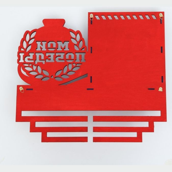 Медальница &quot;Мои победы&quot; двухцветная покраска, карман, 460х410мм