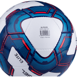 Мяч футбольный JOGEL Elite №5, белый/синий/красный
