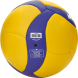 Мяч вол. сув. MIKASA V1.5W, р.1, диам. 15см синт. кожа (ПВХ), маш.сш, желто-синий
