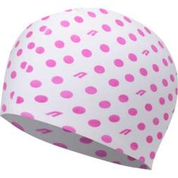 Шапочка для плавания Atemi silicone cap Point white, силикон, Цвет: Принт, TSC1PW