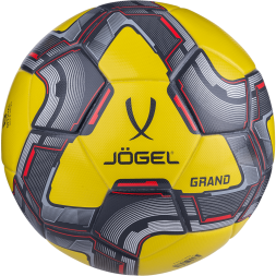 Мяч футбольный JOGEL Grand №5, желтый/серый/красный