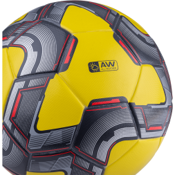 Мяч футбольный JOGEL Grand №5, желтый/серый/красный