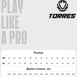 Бутсы зальные детcкие TORRES LIDER, TS14624291