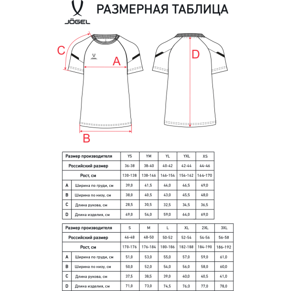 Футболка тренировочная JOGEL CAMP 2 Training Poly Tee, черный