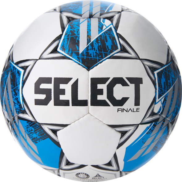 Мяч футб. SELECT Finale V25, 3855160584, р.5, FIFA Basic, 32п, ПУ, руч. сш, бело-синий