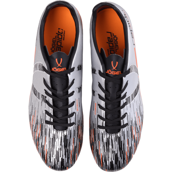 БЕЗ УПАКОВКИ Бутсы футбольные JOGEL Rapido FG Silver/black