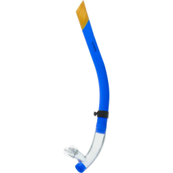 305 Трубка для плавания Atemi фронтальная, тренировочная р-р M/L, синяя