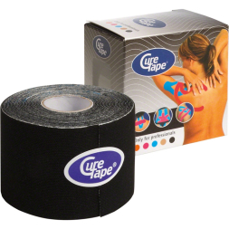 Тейп кинезиологический CureTape Black, 5 см x 5 м, 160226, черный