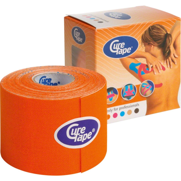 Тейп кинезиологический CureTape Black, 5 см x 5 м, 160226, черный